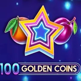 Slots logo of 100 Golden Coins from Amusnet Interactive at Rodeo Casino