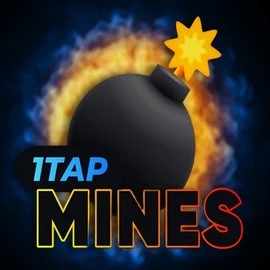 1Tap Mines logo by Turbo Games at Rodeo Casino