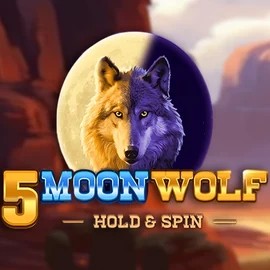 5 Moon Wolf by Apparat Gaming, showcased at rodeoslots.net – game logo