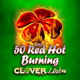 50 Red Hot Burning Clover Links logo by Novomatic at Rodeo Casino