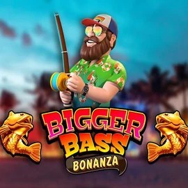 Official Slots logo: Bigger Bass Bonanza by Pragmatic Play at Rodeo Casino