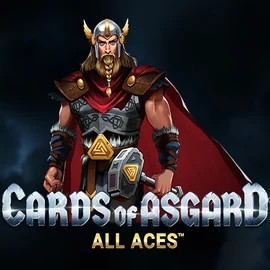 Poker logo of Cards of Asgard All Aces from Switch Studios at Rodeo Casino