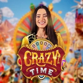 Enjoy Crazy Time by Evolution – logo hosted on rodeoslots.net