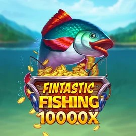 Fintastic Fishing online game logo by Foxium on rodeoslots.net