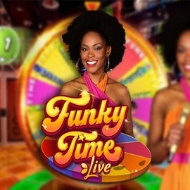 Funky Time slot visual from Evolution available on rodeoslots.net