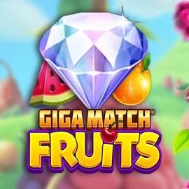 Giga Match Fruits online game logo by RubyPlay on rodeoslots.net