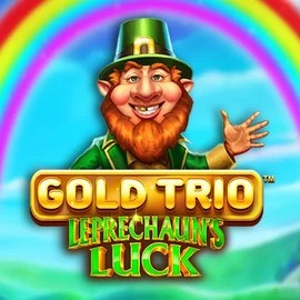 Gold Trio Leprechaun's Luck logo by Playtech at Rodeo Casino