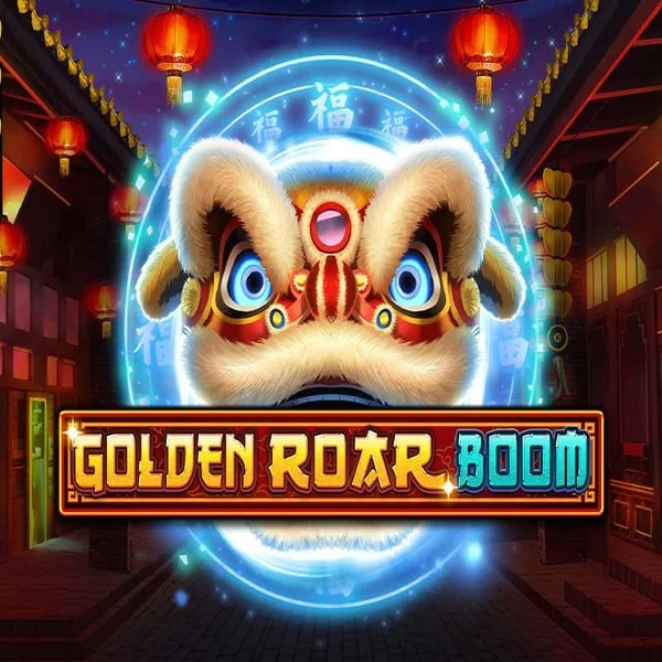 Golden Roar BOOM slot logo by Greentube at Rodeo Casino