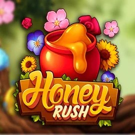 Honey Rush online game logo by  on rodeoslots.net