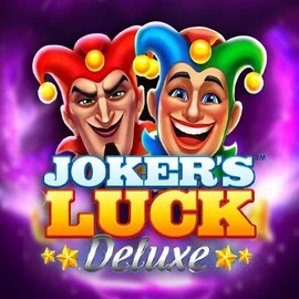 Jokers Luck Deluxe online game logo by Skywind Group on rodeoslots.net