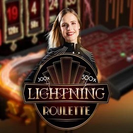 Try Lightning Roulette slot by Evolution on rodeoslots.net – logo image