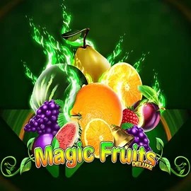 Magic Fruits Deluxe online game logo by Wazdan on rodeoslots.net