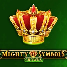 Mighty Symbols Crowns slot logo by Wazdan at Rodeo Casino