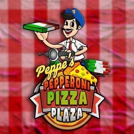 Peppe’s Pepperoni Pizza Plaza slot visual from Pragmatic Play available on rodeoslots.net