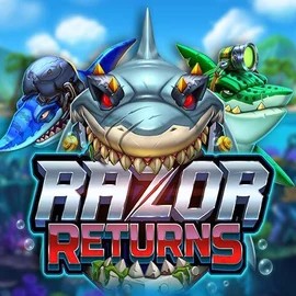 Razor Returns slot visual from Push Gaming available on rodeoslots.net