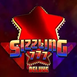 Sizzling 777 Deluxe online game logo by Wazdan on rodeoslots.net