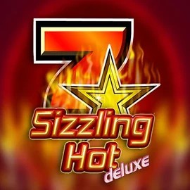 Official Slots logo: Sizzling Hot Deluxe by Novomatic at Rodeo Casino
