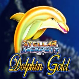 Official Jackpots logo: Dolphin Gold with Stellar Jackpots by Lightning Box Game at Rodeo Casino