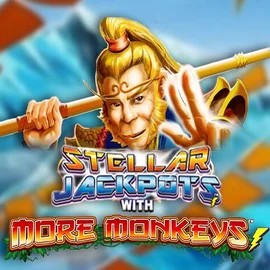 Stellar Jackpots with More Monkeys slot icon by Lightning Box Game, available at Rodeo Casino